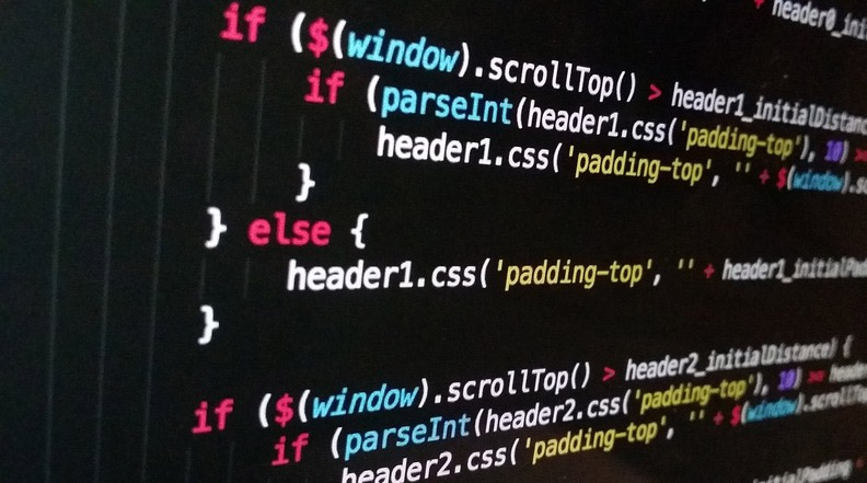 L'écran de code d'un programmeur